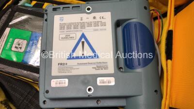 2 x Philips Heartstart FR2+ Defibrillators with 2 x Philips M3863A Batteries *Install Dates 05-2020, 08-2020* In 2 x Carry Bags (Both Power Up and Pass Self Tests) *SN 1110990929, 1011890751* - 5