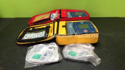 2 x Laerdal Heartstart FR2+ Defibrillators with 2 x Philips M3863A Batteries *Install Dates 09-2025, 08-2023* 2 x Defibrillator Electrodes *Both Out of Date* In 2 x Carry Bags (Both Power Up and Pass Self Tests) *SN 0207224468, 1207267205