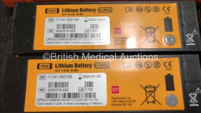 Job Lot Including 30 x Cardiac Science PowerHeart G5 Batteries, 9 x Physio-Control 1000 Batteries and 2 x LSU Batteries (All Untested) - 6