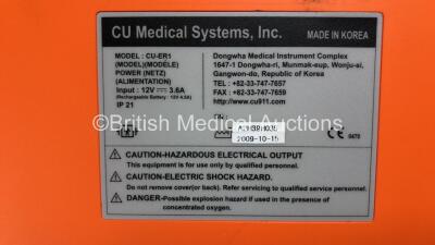 CU Medical Systems Paramedic Defibrillator with 1 x Electrode Pack *Expired* - 4