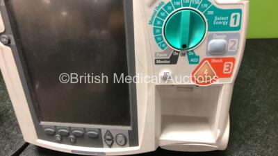 2 x Philips Heartstart MRx Defibrillators Including Pacer, ECG and Printer Options with 1 x Paddle Lead (Both Power Up with Stock Power Module, Module Not Included, 1 x Missing Printer, 1 x Missing Handle - See Photos) - 9