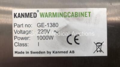 KanMed Warming Cabinet (Powers Up) *S/N FS0185571* - 4