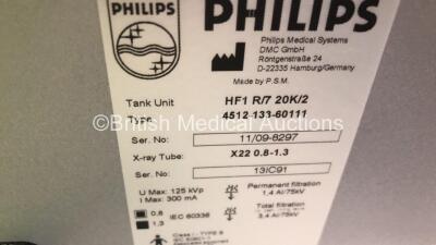 Philips Practix Convenio Mobile X-Ray Type 9890-010-83631 (No Power) *S/N PC1-0495* **Mfd 03/2010** - 3