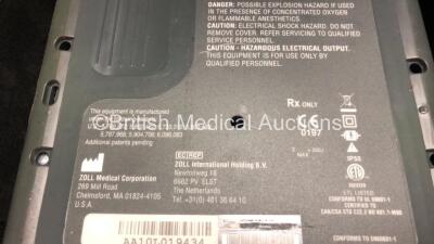2 x Zoll AED PRO Defibrillators with 2 x 3 Lead ECG Leads, 2 x Electrode Packs *1 In Date, 1 Out of Date* in 2 x Carry Bags (Both Power Up with Stock Battery, Batteries Not Included, Slightly Damaged Display Screens) - 7