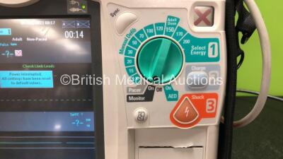 Philips Heartstart MRx Defibrillator Including Pacer, ECG, NiBP, SpO2 and Printer Options with External Hard Paddles, 1 x Paddle Lead, 1 x Power Module, 1 x 3 Lead ECG Lead, 1 x BP Cuff and 1 x SpO2 Finger Sensor (Powers Up) - 2