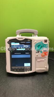 Philips MRx Defibrillator Including ECG and Printer Options with 1 x Philips M3539A Module (Powers Up with Device Error Service Required Message-See Photo)