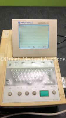 Nihon Kohden ECG-9139K Cardiofax Q Electrocardiograph Machine with 1 x 10 Lead ECG Lead (Powers Up) *GH* - 2