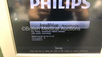 Job Lot Including 1 x Philips IntelliVue MP50 Anesthesia Patient Monitor *Mfd 2010* (Powers Up, Missing Dial, Slight Damage to Screen and Damaged Casing - See Photos) and 1 x Philips IntelliVue MP30 Patient Monitor *Mfd 2009* (Powers Up, Slight Damage to - 3