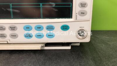 Datex Ohmeda S5 Patient Monitor (Powers Up with Damage and Missing Dial-See Photos) - 2