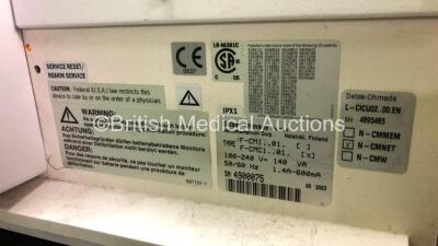 Datex Ohmeda S5 Patient Monitor (Powers Up with Damage and Missing Dial-See Photos) - 5