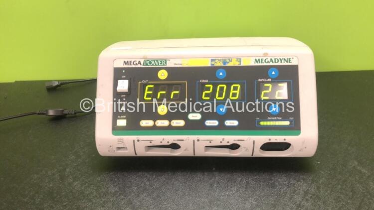 MegaDyne MegaPower Electrosurgical Diathermy Unit (Powers Up with Error and Loose Casing) *161613001*