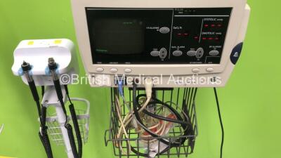 Job Lot Including 1 x Welch Allyn 62000 Series Monitor on Stand with Leads (Powers Up) 1 x Welch Allyn Spot Vital Signs Monitor on Stand with Power Supply (Both Power Up) and 1 x Welch Allyn Ref 408282 Transformer Unit - 2