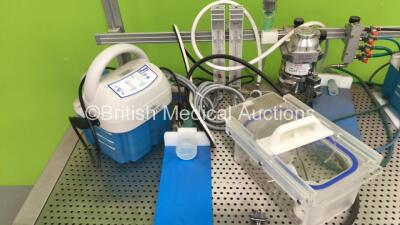 Oxygen Animal Operating Table with 2 x Gaymar T/Pump Suction Pumps, Mss Isoflurane Vaporizer and Accessories (Unable to Power Test Due to 3 Pin Power Supply) - 3