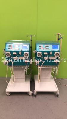 2 x Gambro AK 200 Ultra S Dialysis Machines Software Version 11.11 (Both Power Up - 1 x with Alarm) *S/N 25777 / 25780*