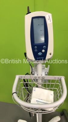 5 x Welch Allyn SPOT Vital Signs Monitors on Stands with Chargers and Some Leads (All Power Up) - 6