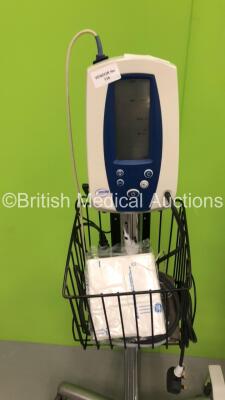 5 x Welch Allyn SPOT Vital Signs Monitors on Stands with Chargers and Some Leads (All Power Up) - 6