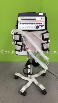 Carefusion LTV1200 Ventilator on Stand with 2 x Batteries and Hoses (Powers Up)