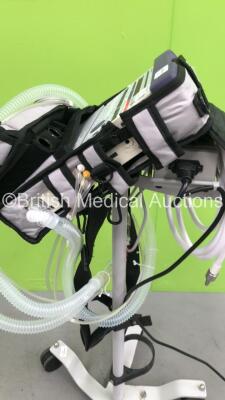 Carefusion LTV1200 Ventilator on Stand with 2 x Batteries and Hoses (Powers Up) - 4