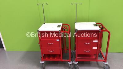 2 x Bristol Maid Crash Trolleys *S/N NA*