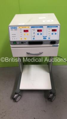 ERBE ICC 300 Electrosurgical/Diathermy on Mobile Trolley (Powers Up) * SN F-1040*