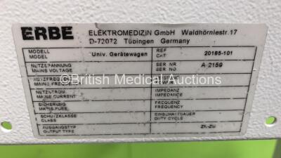 ERBE ICC 300 Electrosurgical/Diathermy on Mobile Trolley (Powers Up) * SN F-1040* - 4