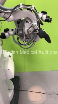 Zeiss OPMI NEURO Triple Operated Surgical Microscope with 3 x Zeiss f170 Binoculars, 6 x 10x Eyepieces, Zeiss Varioskop Lens, Zeiss Superlux 301 Light Source on Zeiss NC 4 Stand (Powers Up with Clear View) - 3