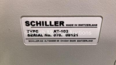 Schiller AT-102 ECG Machine on Stand with 10 Lead ECG Leads (Powers Up) *G* - 4