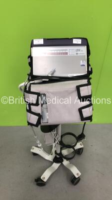 Carefusion LTV1200 Ventilator on Stand with 2 x Batteries and Hoses (Powers Up)