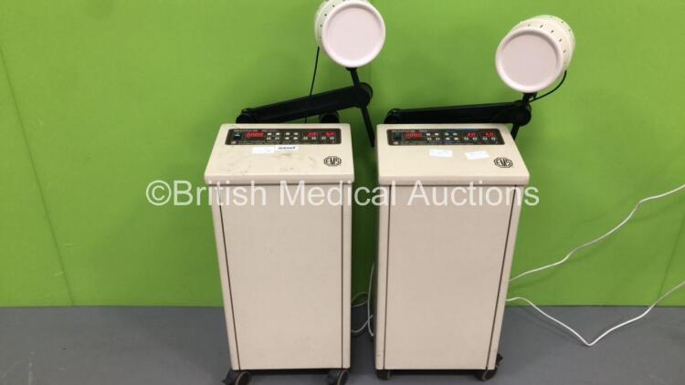 2 x EMS Megapulse Senior ShortWave Therapy Systems with EMS Hi-Q Applicators (Powers Up)