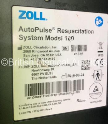 Zoll Autopulse Resuscitation System Model 100 *Mfd 2016* with 1 x Life Band Strap, 1 x Zoll Auto Pulse Multi Chemistry Battery Charger (Powers Up When Tested with Stock Battery-Battery Not Included) - 6