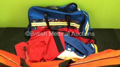 Job Lot of Various Ambulance Bags Including 9 x Ready Bag Splints 3 and 1 x Hartwell Medical Small Evac U Splint - 4