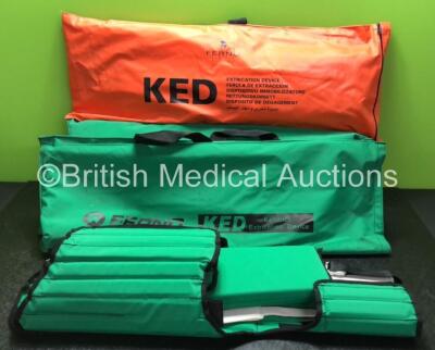 5 x Ferno KED Kendrick Extrication Devices in Carry Bags