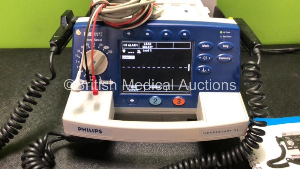 Philips Heartstart XL Smart Biphasic Defibrillator Including ECG and ...