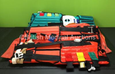 Job Lot Including 5 x Extrication Devices in Carry Bags and 1 x Fold Up Stretcher in Carry Bag