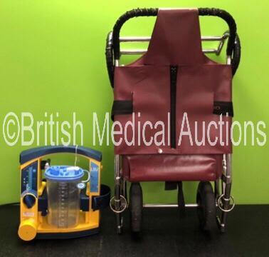 Mixed Lot Including 1 x Ferno Compact Evacuation Chair and 1 x LSU Suction Unit with Cup (Powers Up with Damage to Casing - See Photos) *SN 003649 / 78391694951*