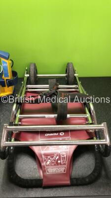 Mixed Lot Including 1 x Ferno Compact Evacuation Chair and 1 x LSU Suction Unit with Cup (Powers Up with Damage to Casing - See Photos) *SN 003649 / 78391694951* - 4