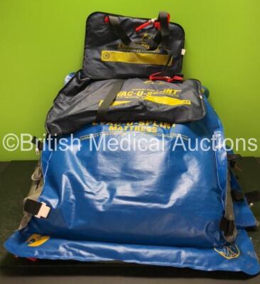 Job Lot Including 2 x Hartwell Medical Evac U Splint Mattresses, 1 x Hartwell Medical Evac U Splint Medium, 1 x Hartwell Medical Evac U Splint Small, 4 x Hartwell Medical Evac U Splint Pumps and 2 x PAX Mattresses - 2