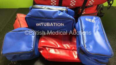 Job Lot of Various Ambulance Bags Including 3 x Openhouse Medical Rucksack / Bags - 3