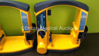 4 x Laerdal LSU Suction Units with 2 x Cups and 4 x Batteries (All Power Up, 1 x Missing Rubber Cap, 1 x Missing Cup Lid - See Photos) *SN 78092199584 / 78092199627 / 78081859569 / 78491757908* - 5