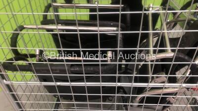 6 x Ferno Compact Chairs (4 x Black, 2 x Frames Only) Cage Not Included - 3