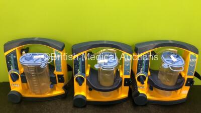 6 x Laerdal LSU Suction Units with 6 x Cups and 6 x Batteries (All Power Up) *SN 78191185017 / 78231074195 / 78320962976 / 78081465015 / 78180959636 / 78191184996* - 5