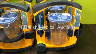 6 x Laerdal LSU Suction Units with 6 x Cups and 6 x Batteries (All Power Up) *SN 78080893441 / 78310962649 / 78481474780 / 78191184983 / 78081465039 / 78311470879* - 4