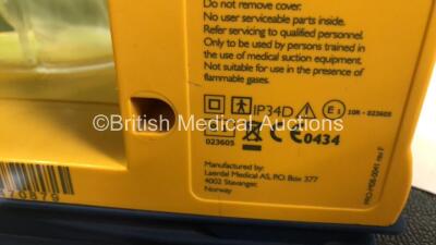 6 x Laerdal LSU Suction Units with 6 x Cups and 6 x Batteries (All Power Up) *SN 78080893441 / 78310962649 / 78481474780 / 78191184983 / 78081465039 / 78311470879* - 6