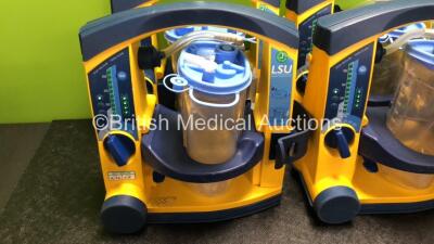 6 x Laerdal LSU Suction Units with 6 x Cups and 6 x Batteries (All Power Up) *SN 78081464998 / 78081687812 / 78510968524 / 78081465006 / 78361189091 / 78481474782* - 2