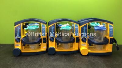 6 x Laerdal LSU Suction Units with 6 x Cups and 6 x Batteries (All Power Up) *SN 78191184997, 78311188110, 78320962942, 78481474878, 78081465037, 78021293408*