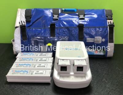 Job Lot Including 1 x Zoll Autopulse Resuscitation System Model 100 *Mfd 2015* with 1 x Life Band Strap, 1 x Zoll Auto Pulse Multi Chemistry Battery Charger with 6 x Zoll Auto Pulse Li-Ion Batteries (Powers Up) *SN 41390*