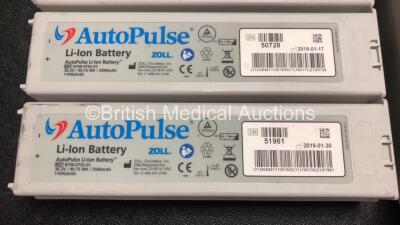 Job Lot Including 1 x Zoll Autopulse Resuscitation System Model 100 *Mfd 2015* with 1 x Life Band Strap, 1 x Zoll Auto Pulse Multi Chemistry Battery Charger with 6 x Zoll Auto Pulse Li-Ion Batteries (Powers Up) *SN 41390* - 3