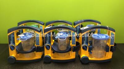 6 x Laerdal LSU Suction Units with 6 x Cups (All Power Up)