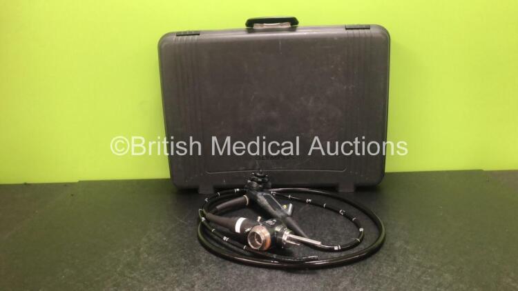 Olympus GIF-Q260 Video Gastroscope in Case - Engineer's Report : Optical System - No Fault Found, Angulation - No Fault Found, Insertion Tube - No Fault Found, Light Transmission - No Fault Found, Channels - No Fault Found, Leak Check - No Fault Found *23