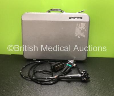 Olympus GF-UE260 Ultrasound Video Gastroscope in Case - Engineer's Report : Optical System - No Fault Found, Angulation - Play, Not Reaching Specification, To Be Adjusted, Insertion Tube - No Fault Found, Light Transmission - No Fault Found, Channels - No